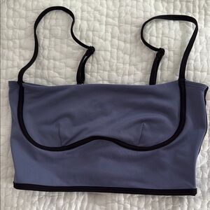 ALO Yoga Blue and Black Sports Bra with